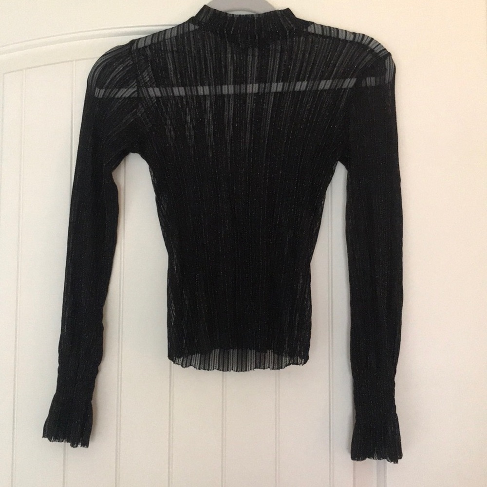 Long sleeve see through shirt